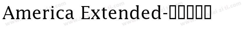 America Extended字体转换